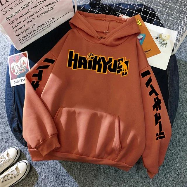 Japonské Anime Haikyuu Manga Potisky Mikiny Pánské Nová Móda Mikina Hip Hop Fleecové Mikiny Kulatý Výstřih Svetry Roztomilé Oblečení Muž