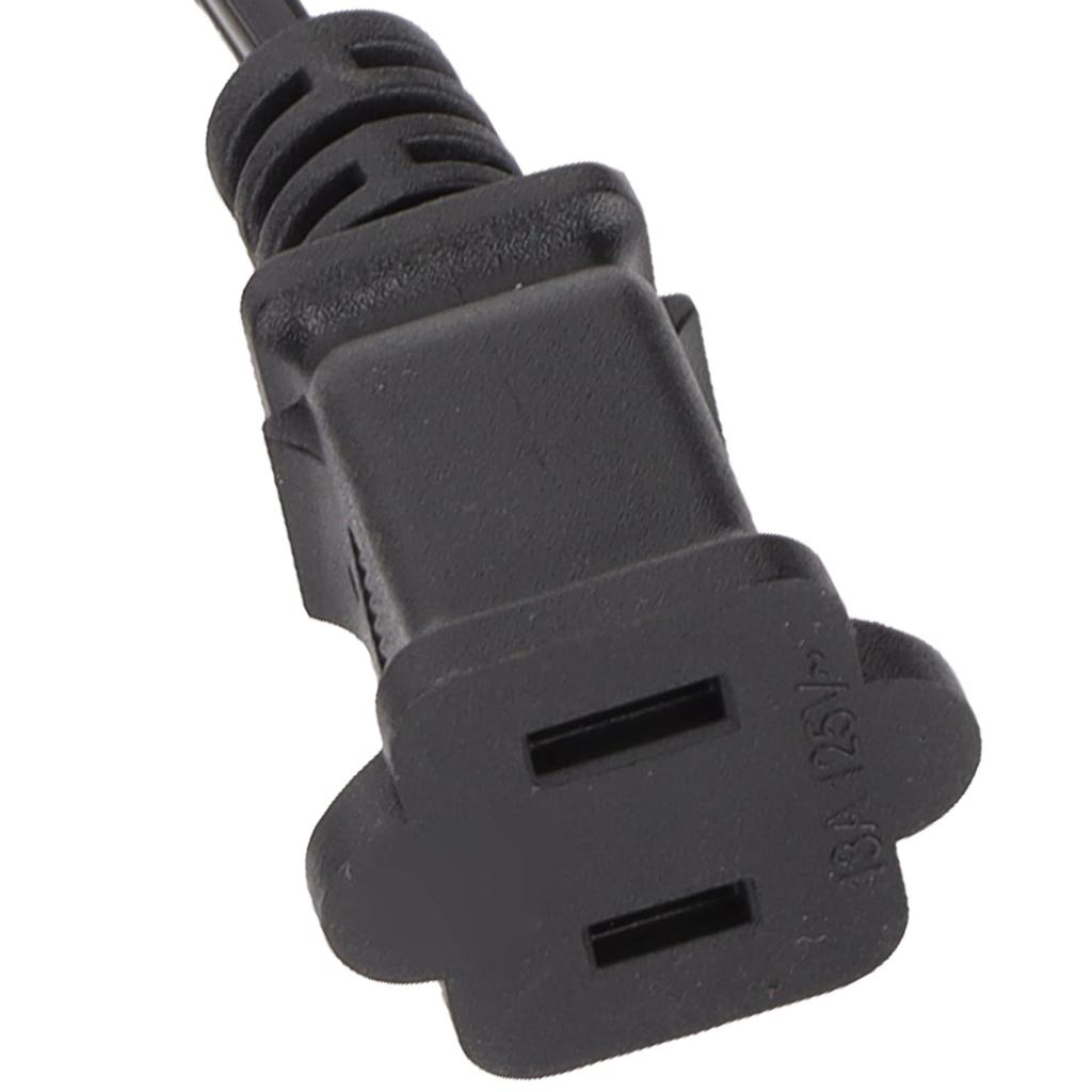 OnOff Switch Extension Cord, 12Amp 125V Switched 2-Pin Outlet Polarity Extension Cord for 1-15P Male to 1-15R Female Plug (Black)