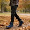 Men's Classic British Style Ankle Boots Non-Slip Rubber Sole Casual Work Boots Brand Male Footwear Blue Black Plus Size 45