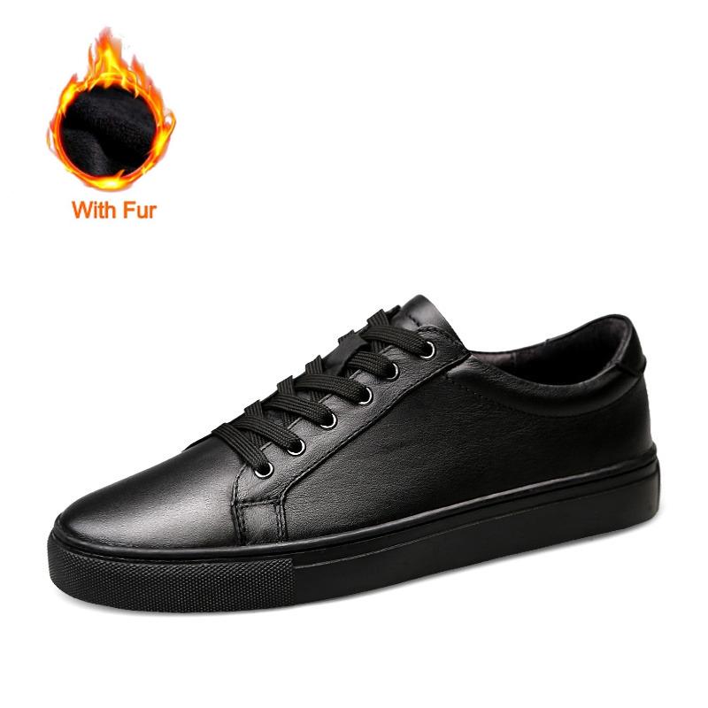 Fashion 2025 Men Genuine Leather Casual Shoes Breathable Daily Walking with Anti-Slip Rubber Sole Fashion Lace-Up Design Plus Size 35-49