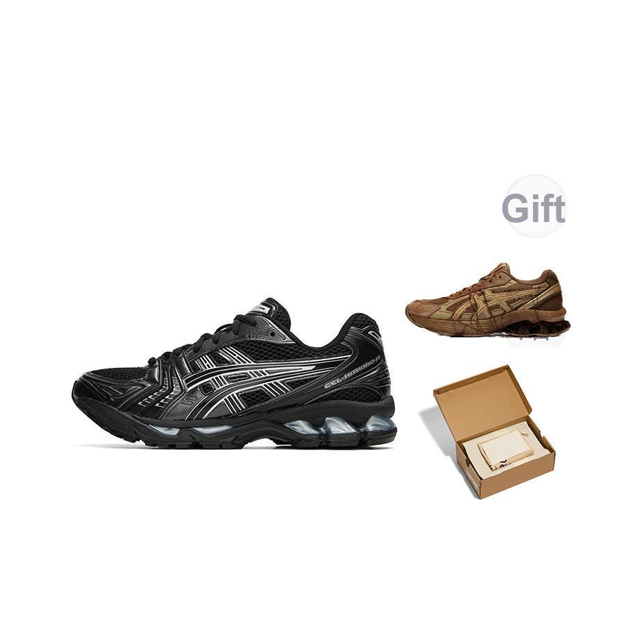 Asics Pantofi de sport unisex Gel Kayano 14 negru argintiu pur 1201A019-006