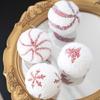 8cm Shatterproof Foam Decorative Baubles Ball Ornament Christmas Tree Decorations for Wreath Mantels Embellishments