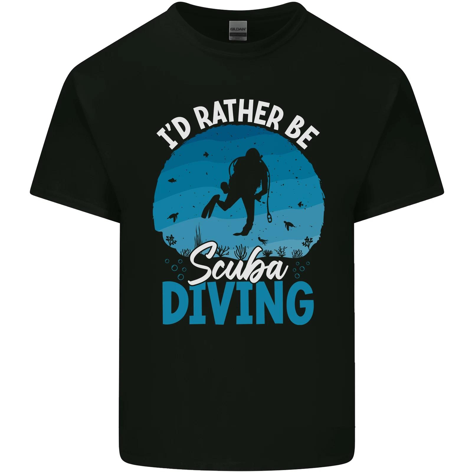 Id Rather be Scuba Diving Funny Diver Kids T-Shirt Childrens 4XL