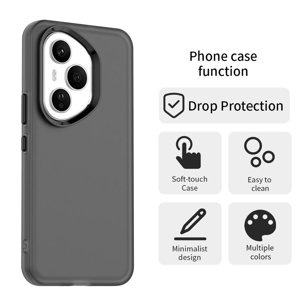Custodia Trasparente Opaca Colore Caramella per Huawei Honor 400 X60 Magic 7 Pro Lite X9C Cover Posteriore Trasparente Antiurto Amica della Pelle
