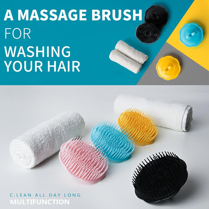 Shampoo Brush Adult Scalp Massage Brush Men and Women Soft Glue Bathroom Shampoo Comb Long Hair Washing Hair Scalp Head Massage