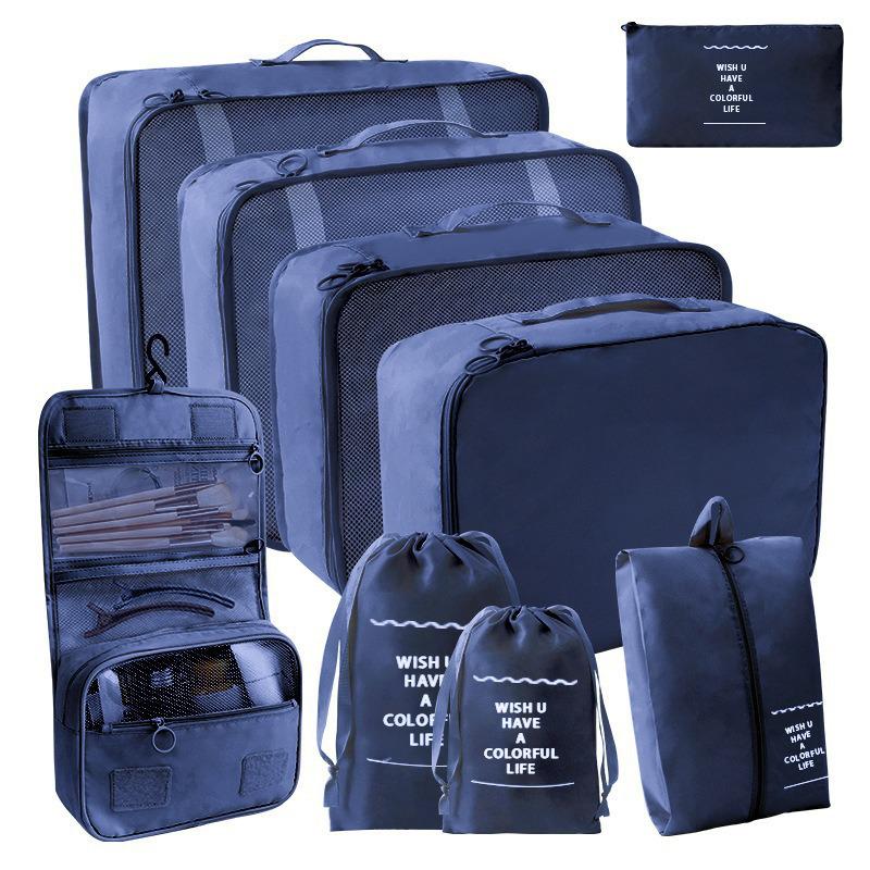 Large Capacity Foldable Travel Storage Bag Set - 7 Pieces