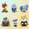 Zootopia 2 Anime Figure Trendy Toy Car Desktop Decoration Nick  Judith Model Movie Merchandise Dolls Set Collectible Gift