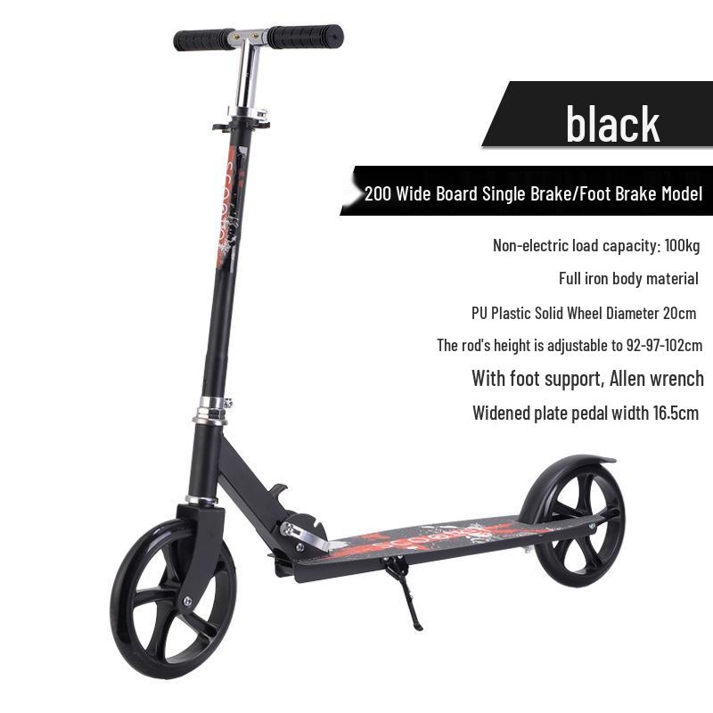 Faltbarer City-Roller: Großes Rad für Teenager & Erwachsene