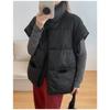Female Vest Autumn Winter Sleeveless Jacket Coat Loose Short Stand-up Collar Down Vest Women Waistcoat Outerwear