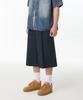 Heavyweight Cp One-Pleat Long Bermuda Pants [Navy]