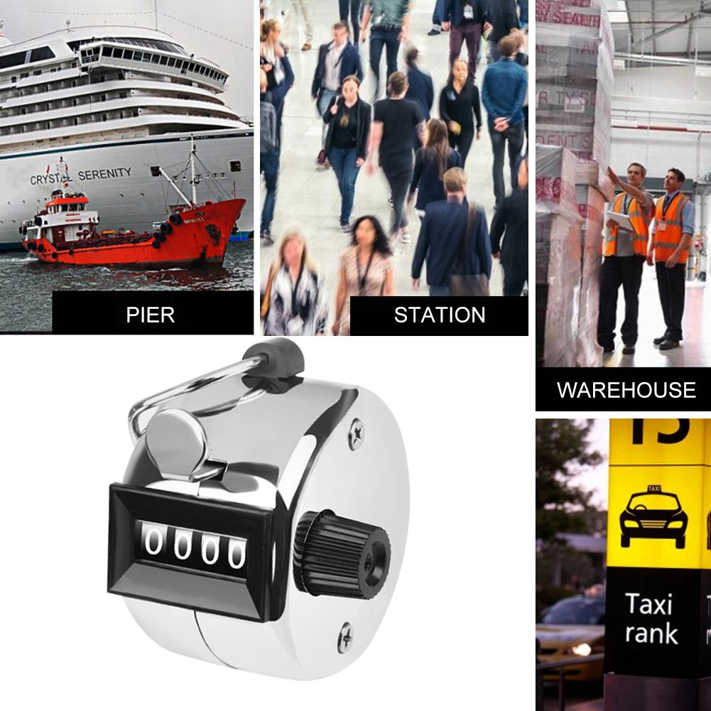 Display Electronic Tally Counter 4 Digit Number Mini Portable Manual Press Tally Counter with Mechanical Button