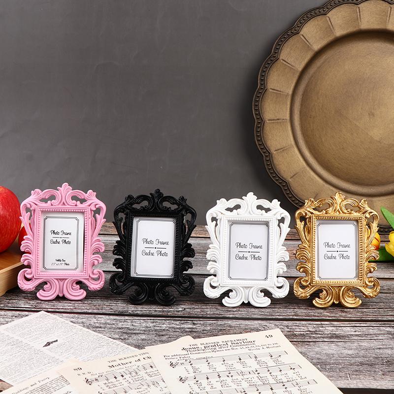 1Pc Vintage Photo Frame Picture Desktop Photo Frame Wedding Photo Frame Family Decoration Desktop Photo List