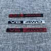 Car V6 4WD Personalized Modification Metal Label Sports Racing Performance Label Rear Label Decorative Label Car Sticker