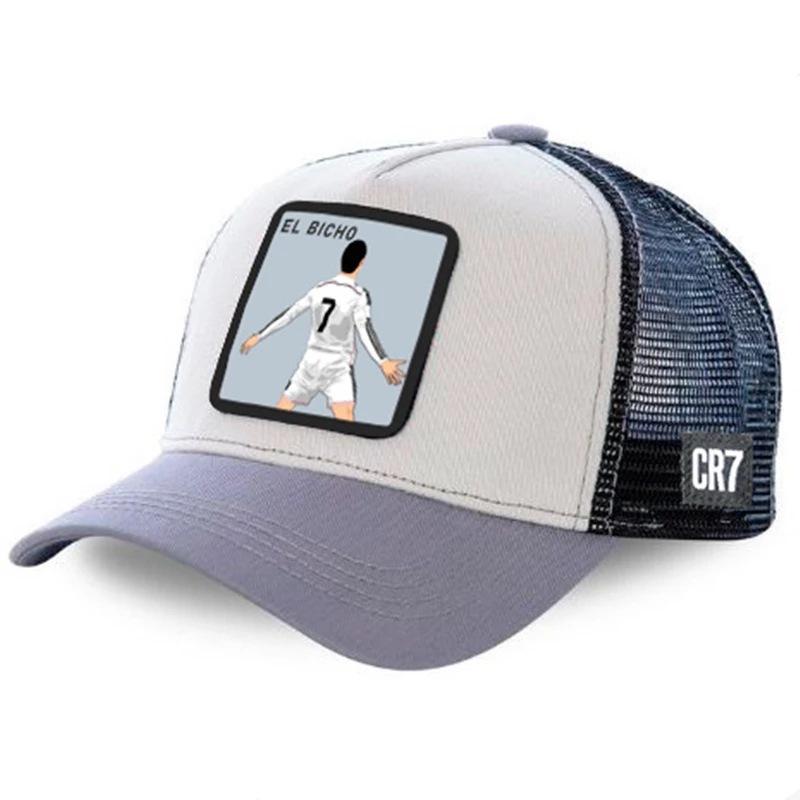 Vysoce kvalitní fotbal Ronaldo Messi Všechny styly Snapback Bavlna kšiltovka Muži Ženy Hip Hop Táta Mesh Trucker Klobouk Dropshipping