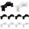 Zpana 10 Piezas/5 Pares Clips de Varilla de Pestillo de Puerta de Coche, Tamaño 5/32 Kit de Surtido de Clips de Empuje de Bloqueo de Varilla de Manija de Vehículo, Pestillo de Bloqueo de Manija de Puerta Automotriz