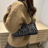 Stylish Color Block Pu Baguette Bag For Women Comfortable Fashionable Handbag