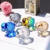Kristall-Tierkreiszeichen Schaf Statue 2027 Glücksfigur Transparentes Handwerksornament für Zuhause Schreibtisch Bücherregal Dekor Geschenk