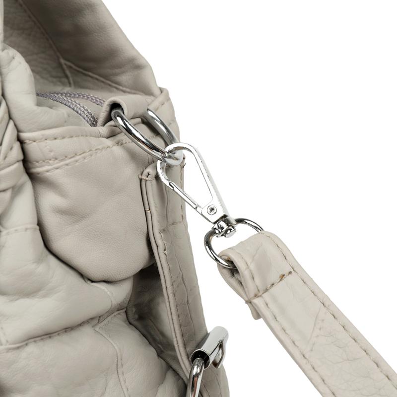 Women's Vintage Leather Shoulder Bag Multi-Zipper Pocket Crossbody Bag with Braided Detail Casual Handbag for  Use for Daily Life and Weekend Outings
