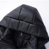 Woman Leather Jacket Winter Long Parkas Hooded Elegant Thick Warm Female Faux Sheepskin Coats