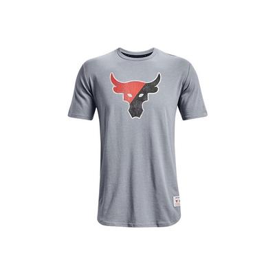UA Project Rock Printed Training Loose Fit T-Shirt Men Tops 1367123-035