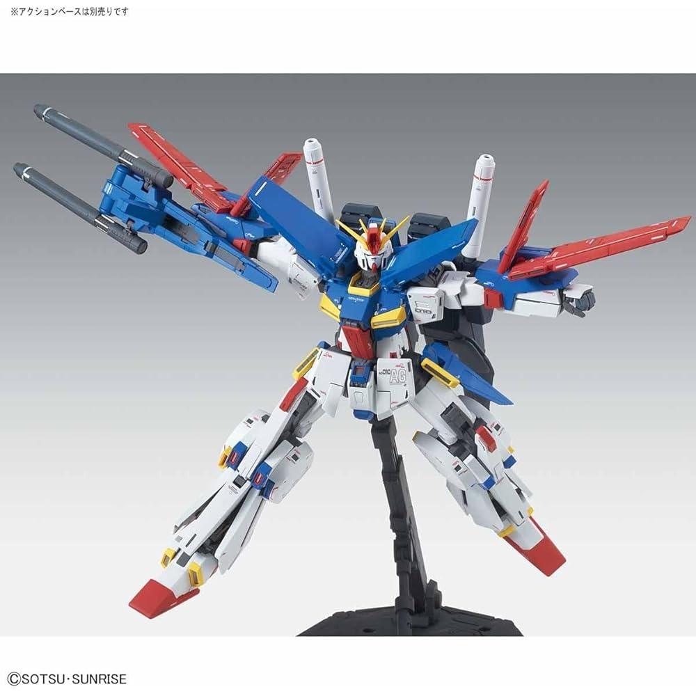 Bandai Spirits MG Gundam ZZ Ver.Ka 1/100 Scale Color-Coded Plastic Model Kit Multicolor