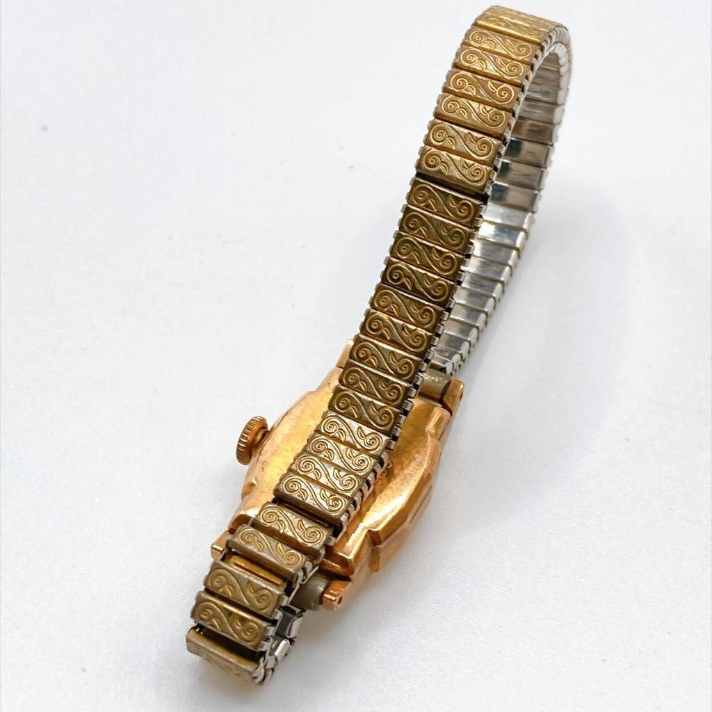 Used 543 SEIKO Solar Seiko Ladies Watch Manual Wind Working Rectangular 60s Vintage