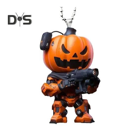 

Хэллоуин тыква человек подвесное украшение для дома комнатная рождественская елка зеркало заднего вида автомобиля 2D плоский мультфильм тыква акриловый подвесной орнамент кулон оранжевый