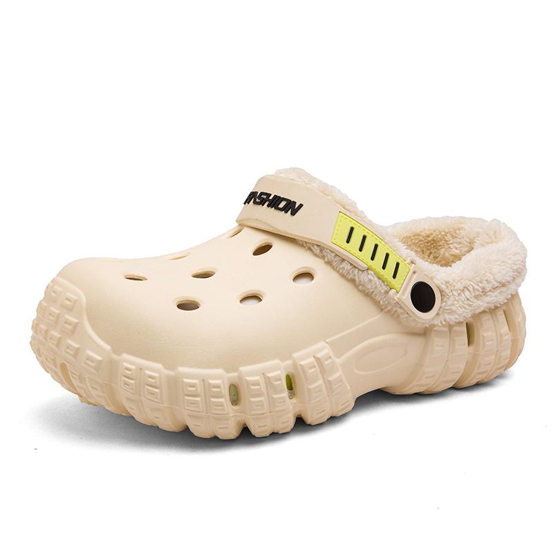 

Мода Мода Мужские Зимние Тапочки Теплый Мех Садовая Обувь для пар Зимние Теплые Домашние Тапочки Для Дома и Улицы Мюли 44-45