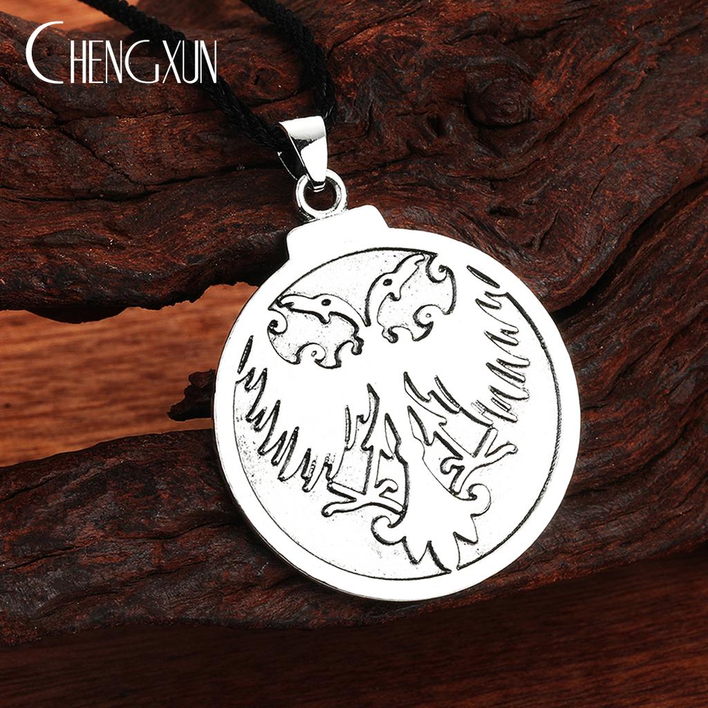 Viking Triple Horn Triskelion Necklace Men Women Multiple Punk Gothic Style Norse Amulet Pendant Slavic Talisman Jewelry for Boy