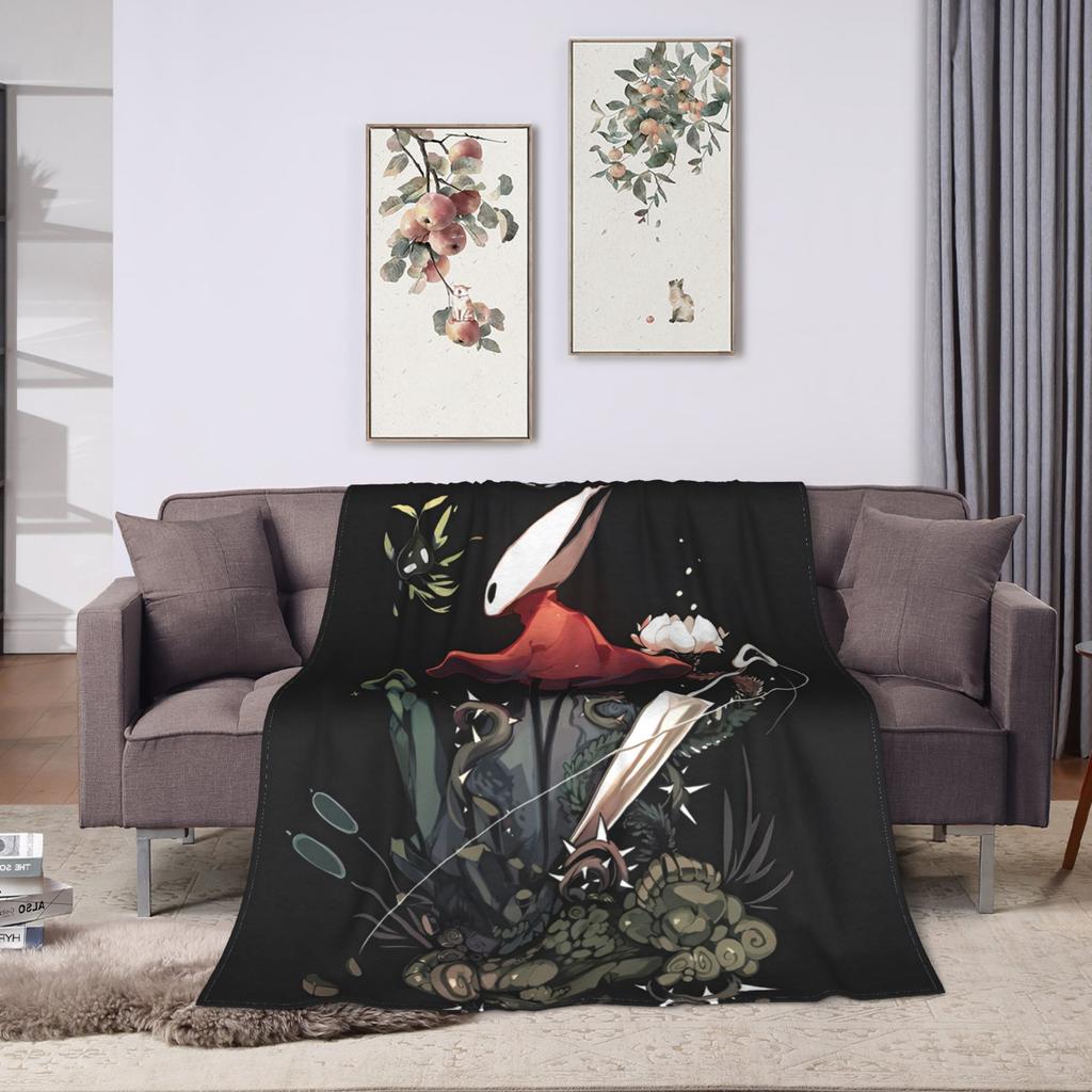 Hollow Knight Silksong The Huntress Blankets Autumn/Winter Breathable Super Soft Throw Blanket for Bedding Car Bedspread