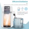 ROVSUN Upgraded 1.1 Gallon/4L Water Distiller with Flame-Retardant, BPA-Free Container & Stainless Steel Interior, Countertop Distiller for Home Use,