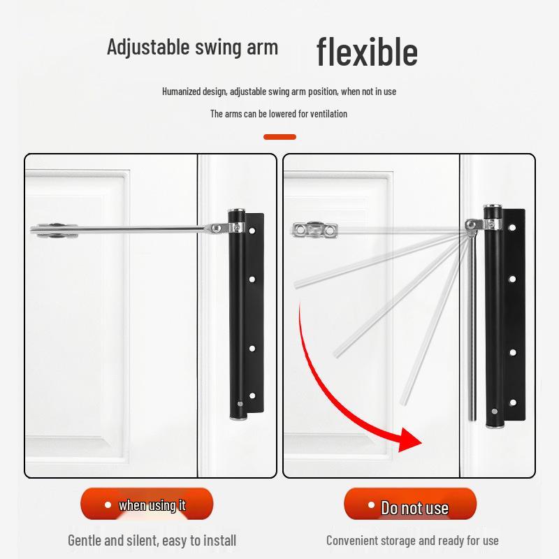Hydraulic Stainless Steel Auto Door Closer with Buffer
