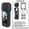 For Insta360 X5 X4 Soft Silicone Lens Protective Cover Panorama Camera Lens Cap Screen Protector For Insta 360 X4 X5 Accessories