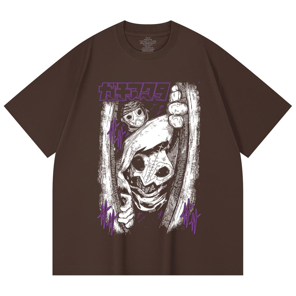 230 Gsm 100% Cotton Gachiakuta V9 Print Unisex Heavy Cotton T Shirt