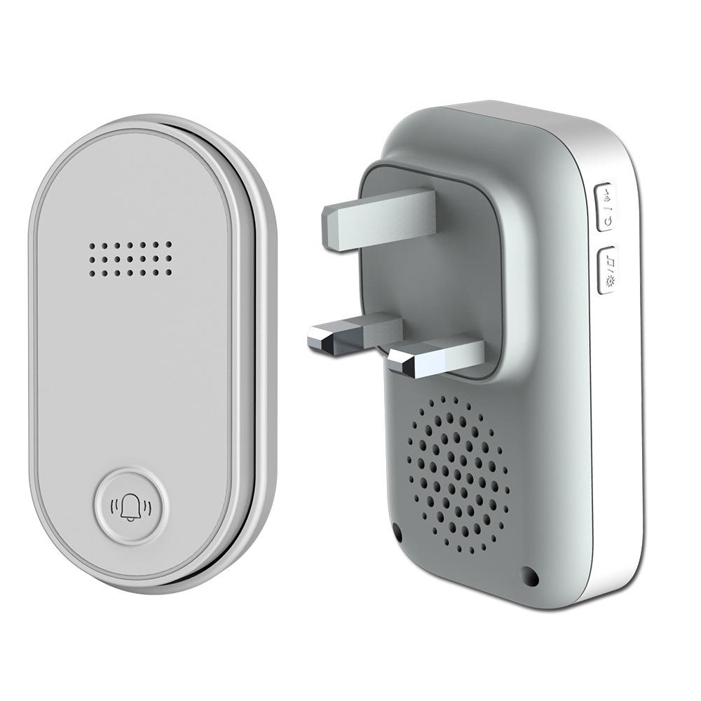 Dual-Mode Wireless Waterproof Battery-Free AC Doorbell