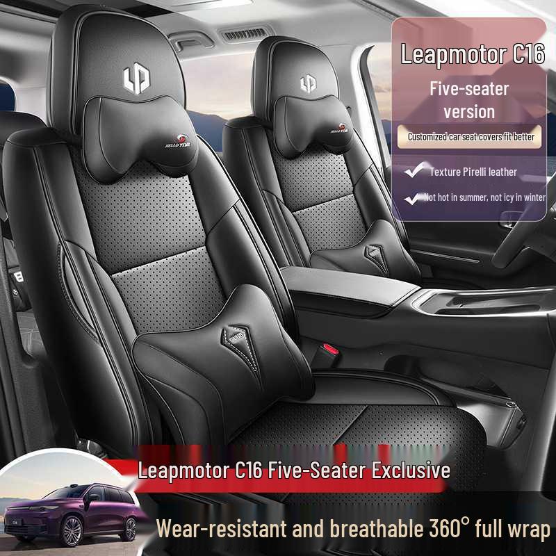 2026 Leapmotor C16 ZhiZun Edition 5-Seater Car Seat Cover with Extended Range 280 Lidar Special Cushion.