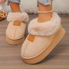 Warm Faux Fur Snow Boots Women 2025 Winter Soft Thick Bottom Slip On Furry Booties Fashion New Style Suede Non Slip Ankle Boots