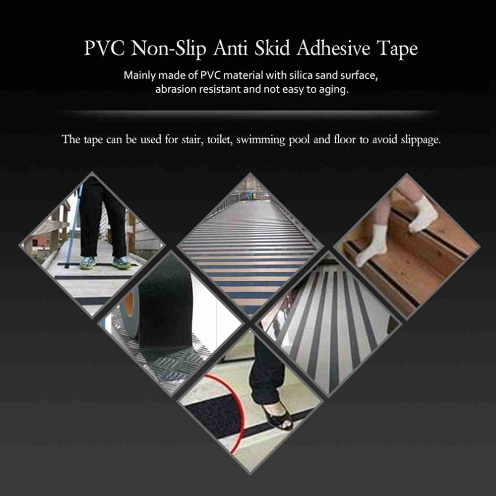 

5M*5cm Non-Slip Tape Waterproof Stair Grip Tape Durable Grip Tape Indoor Outdoor Surfaces чорний