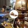 Wooden Cigar Ashtray with Drawer - Whiskey Glass Holder Cigar Holder Beverage Coaster Cigar Accessories for Men