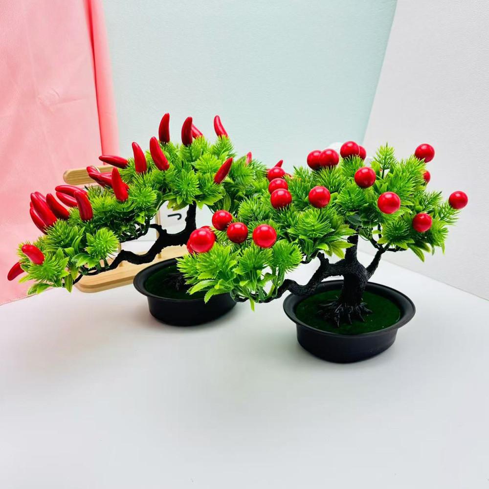 The Pine Greeting Guests Orange Simulated Fruit Potted Office Decoration Desk