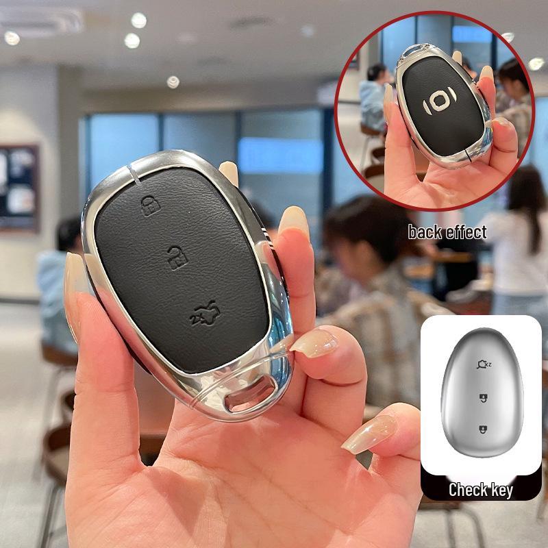 Changan Q07 & Qiyuan A07 Key Cover: 2025 Model A06, New Energy A05, Q05 Metal Leather Key Shell