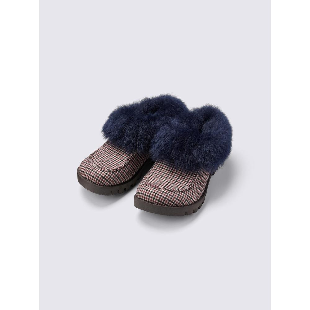 GU by Uniqlo Check Short Boots