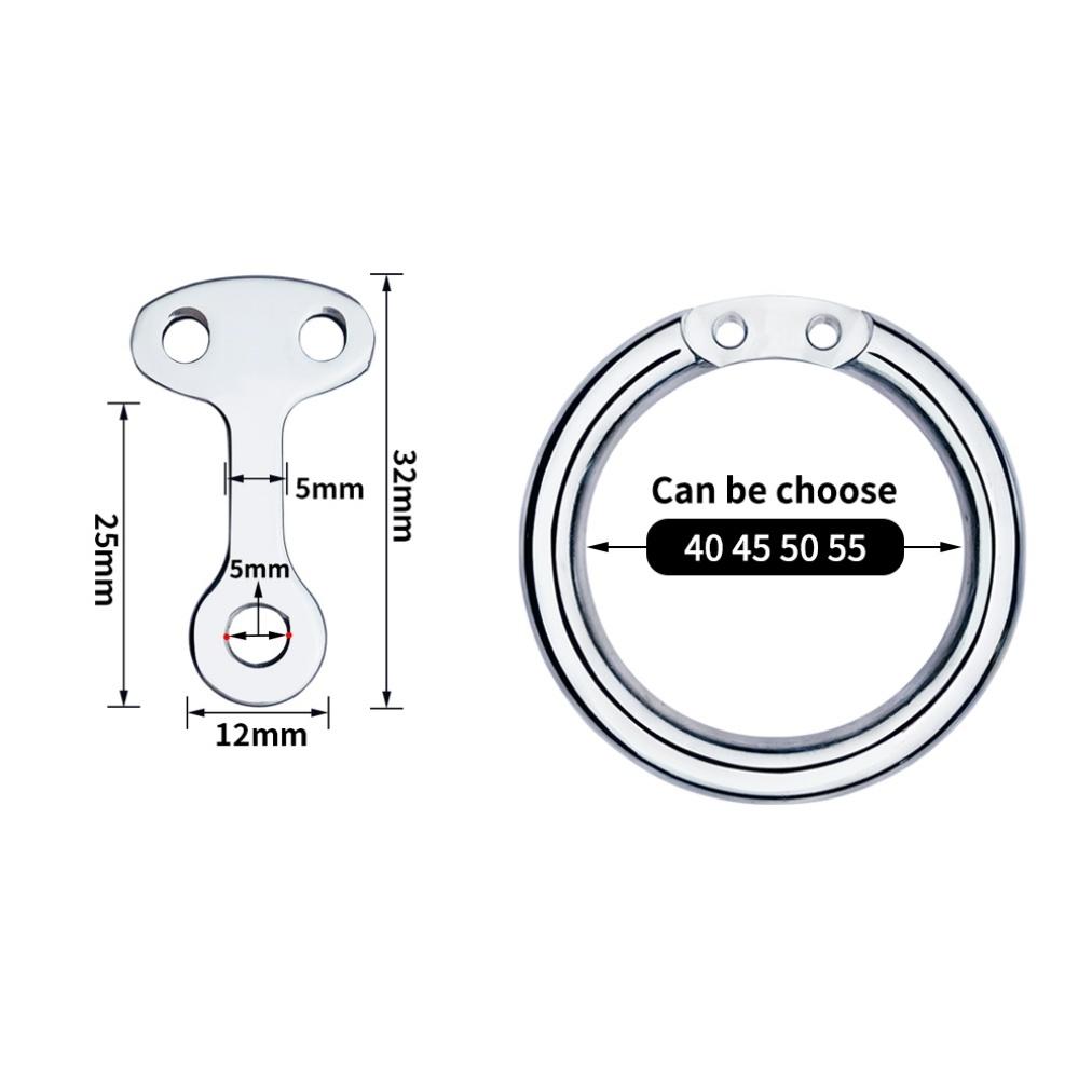 FRRK Small Negative Male Chastity Cage with Detachable Urethral Plug Stainless Steel Cock Lock Femboy Sex Toys Intimate Products