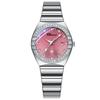 New Women Watch Round Quartz Diamond-Studded Wristwatch Date Luminous Waterproof Stainless Steel Watch Ladies Gift Relojes Para