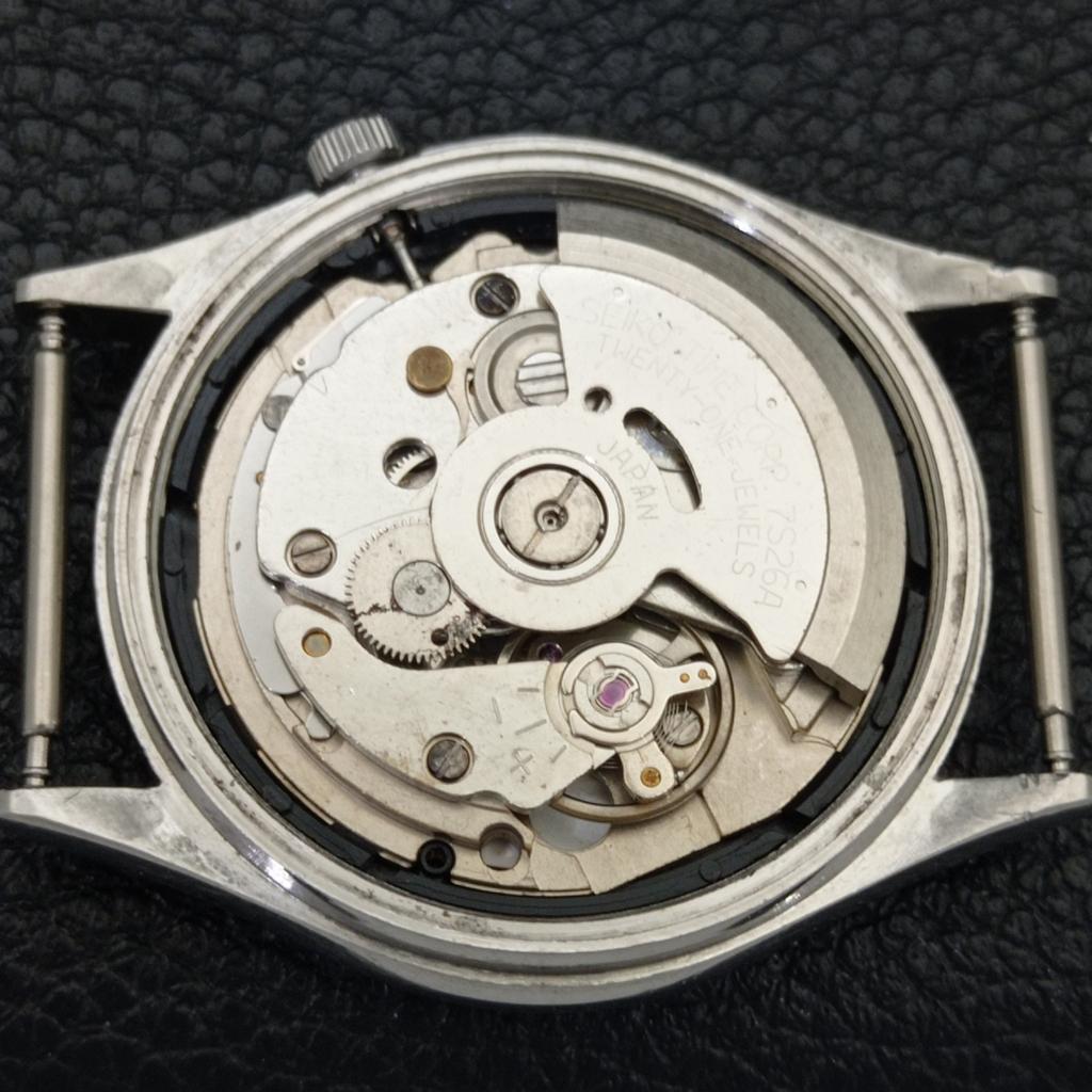 Seiko 5 AUTOMATIC 7S26A JAPAN MENS VINTAGE BLACK COLOR DIAL WATCH A701650-5 R206c-a701650