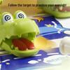 Large Crocodile Marble Game: Educational Tabletop Toy with Electric Ejection and Scoring, Popular on TikTok