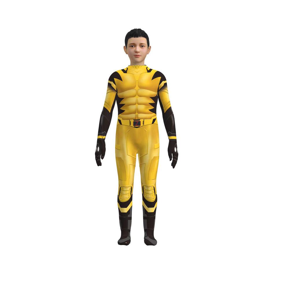 Disfraz de Hombre Lobo Wolverine Musculoso para Niños de Halloween – Traje de Cosplay de Anime Vengadores