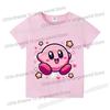 Kirby Tričko s krátkým rukávem Kluci Dívky Topy Oblečení Kreslené Bavlněné Tričko Roztomilé Anime Ležérní Oblečení Tričko Móda Y2K Tričko Dárek