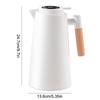 1000Ml Thermos Bottle Nordic Thermos For Hot Water Intelligent Water Heater Kettle Jug Bottle Vacuum Flask Wooden Handle