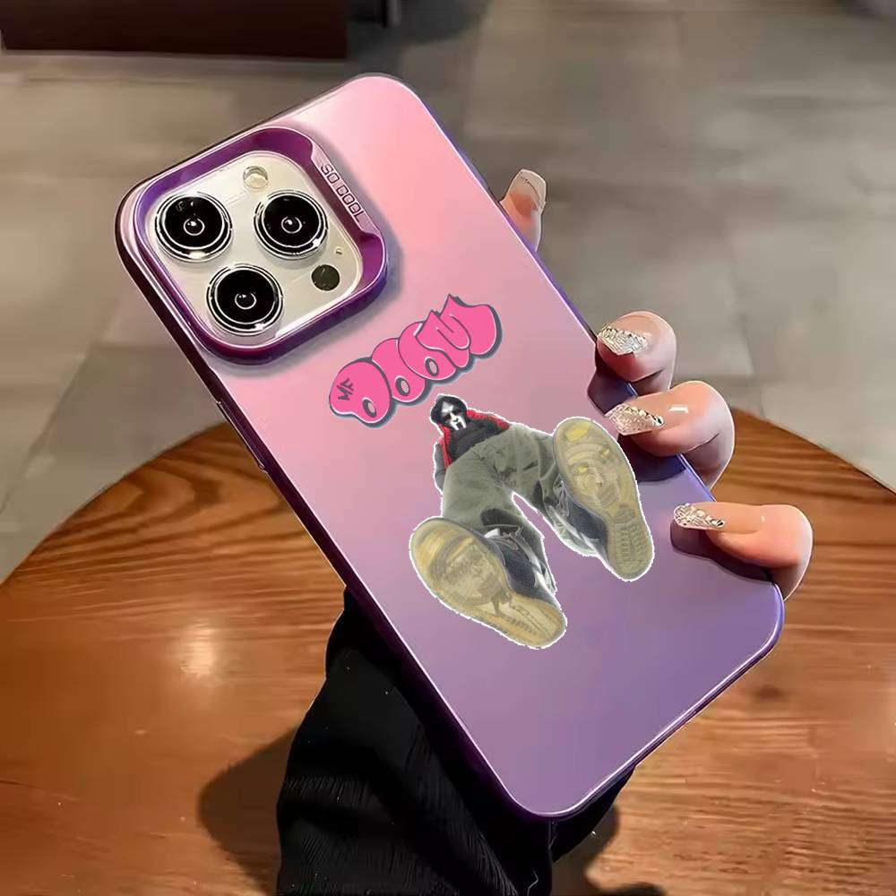 rapper M-MF DOOM Phone Case For iPhone 17,16,15,14,13,12,11,Pro Max,Plus Candy Silver Cover